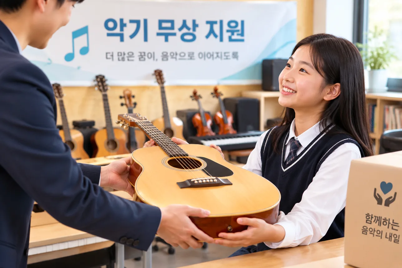 장애인 예술가를 위한 악기 무상 지원