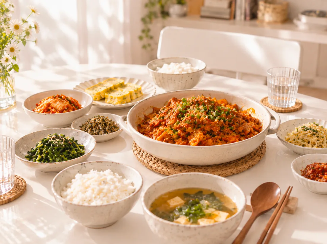 언니의 시크릿 레시피 찌개와 밑반찬