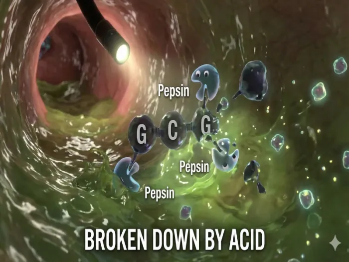 [폭로] "먹는 백옥주사? 꿈깨세요." 당신이 삼킨 글루타치온, 위장에서 '고기'처럼 소화되고 끝납니다. (흡수율 0%의 진실)