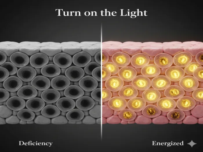 [폭로] 비싼 화장품 발라도 얼굴이 '흙빛'인 이유? 당신의 '피부 전구'가 꺼졌기 때문입니다 (비타민B3의 진실)