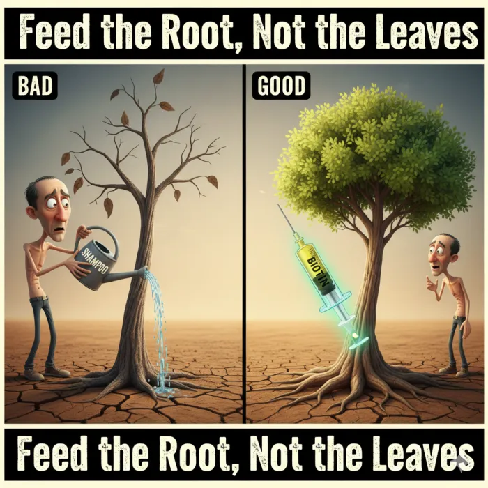 [팩트] 비싼 탈모 샴푸가 쓰레기인 이유? 밑 빠진 독에 물 붓지 마세요 (비타민B7의 저주)