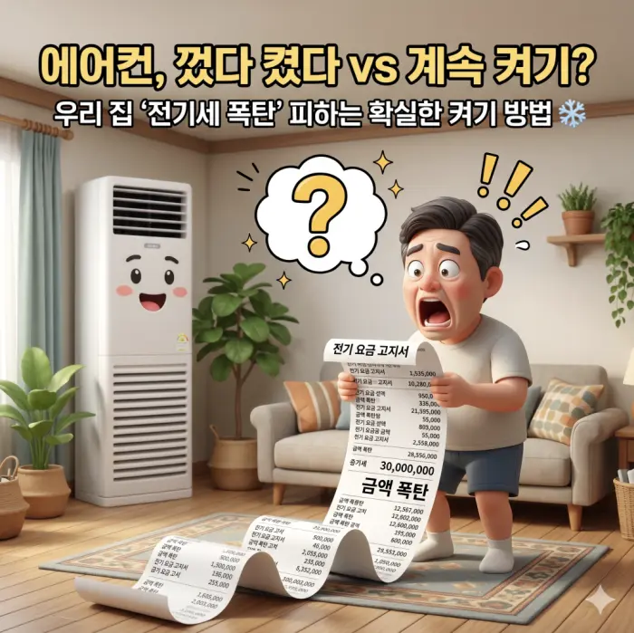 [생활정보/실험] 에어컨 '전기세 폭탄' 피하는 법